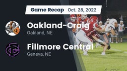 Recap: Oakland-Craig  vs. Fillmore Central  2022