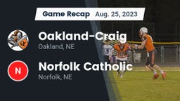 Recap: Oakland-Craig  vs. Norfolk Catholic  2023