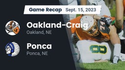 Recap: Oakland-Craig  vs. Ponca  2023