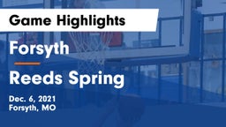 Forsyth  vs Reeds Spring  Game Highlights - Dec. 6, 2021
