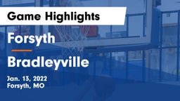 Forsyth  vs Bradleyville  Game Highlights - Jan. 13, 2022