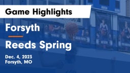 Forsyth  vs Reeds Spring  Game Highlights - Dec. 4, 2023