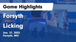 Forsyth  vs Licking  Game Highlights - Jan. 27, 2023