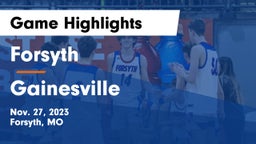 Forsyth  vs Gainesville  Game Highlights - Nov. 27, 2023