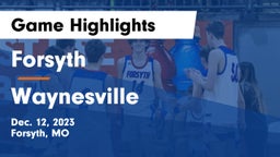 Forsyth  vs Waynesville  Game Highlights - Dec. 12, 2023