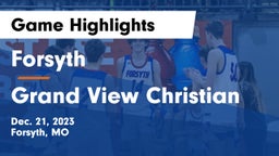 Forsyth  vs Grand View Christian Game Highlights - Dec. 21, 2023