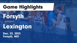Forsyth  vs Lexington  Game Highlights - Dec. 22, 2023