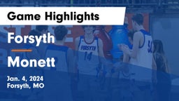 Forsyth  vs Monett  Game Highlights - Jan. 4, 2024