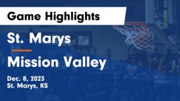 St. Marys  vs Mission Valley  Game Highlights - Dec. 8, 2023