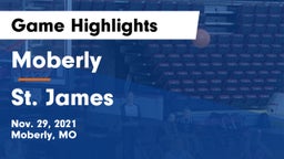 Moberly  vs St. James  Game Highlights - Nov. 29, 2021