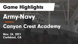 Army-Navy  vs Canyon Crest Academy  Game Highlights - Nov. 24, 2021