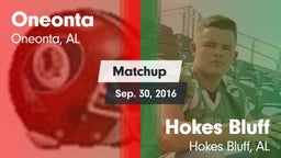 Matchup: Oneonta  vs. Hokes Bluff  2016