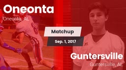 Matchup: Oneonta  vs. Guntersville  2017