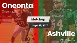 Matchup: Oneonta  vs. Ashville  2017