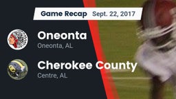 Recap: Oneonta  vs. Cherokee County  2017