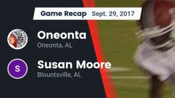 Recap: Oneonta  vs. Susan Moore  2017