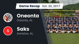 Recap: Oneonta  vs. Saks  2017