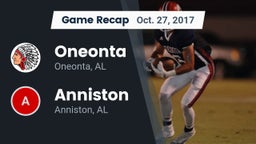 Recap: Oneonta  vs. Anniston  2017