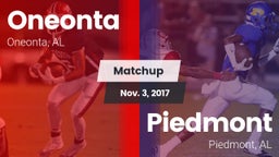 Matchup: Oneonta  vs. Piedmont  2017