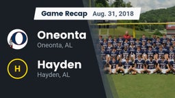 Recap: Oneonta  vs. Hayden  2018