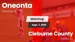 Matchup: Oneonta  vs. Cleburne County  2018