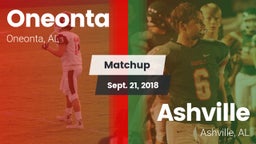 Matchup: Oneonta  vs. Ashville  2018