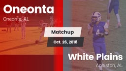 Matchup: Oneonta  vs. White Plains  2018
