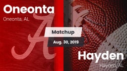 Matchup: Oneonta  vs. Hayden  2019