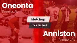Matchup: Oneonta  vs. Anniston  2019