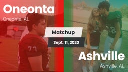 Matchup: Oneonta  vs. Ashville  2020