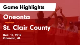 Oneonta  vs St. Clair County  Game Highlights - Dec. 17, 2019