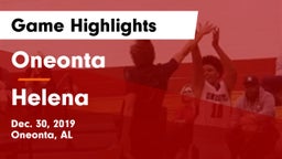 Oneonta  vs Helena  Game Highlights - Dec. 30, 2019