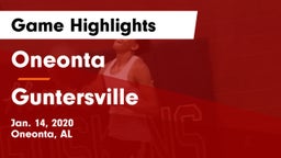 Oneonta  vs Guntersville  Game Highlights - Jan. 14, 2020