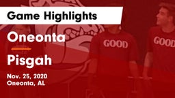 Oneonta  vs Pisgah  Game Highlights - Nov. 25, 2020