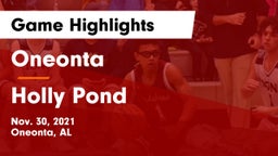 Oneonta  vs Holly Pond  Game Highlights - Nov. 30, 2021