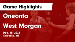 Oneonta  vs West Morgan  Game Highlights - Dec. 19, 2023