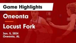 Oneonta  vs Locust Fork  Game Highlights - Jan. 5, 2024