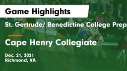St. Gertrude/ Benedictine College Preparatory vs Cape Henry Collegiate Game Highlights - Dec. 21, 2021