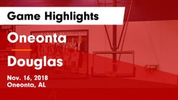 Oneonta  vs Douglas  Game Highlights - Nov. 16, 2018