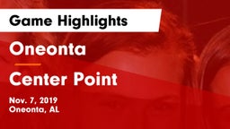 Oneonta  vs Center Point  Game Highlights - Nov. 7, 2019
