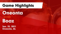 Oneonta  vs Boaz  Game Highlights - Jan. 25, 2021