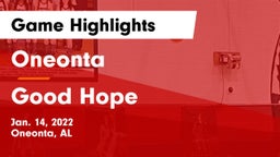 Oneonta  vs Good Hope  Game Highlights - Jan. 14, 2022