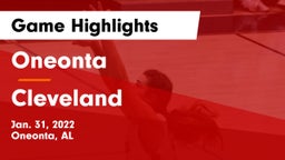 Oneonta  vs Cleveland Game Highlights - Jan. 31, 2022