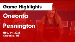 Oneonta  vs Pennington  Game Highlights - Nov. 14, 2023