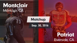 Matchup: Montclair High vs. Patriot  2016