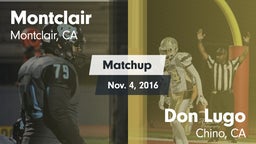 Matchup: Montclair High vs. Don Lugo  2016