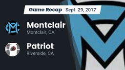 Recap: Montclair  vs. Patriot  2017