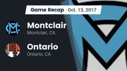 Recap: Montclair  vs. Ontario  2017