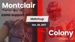 Matchup: Montclair High vs. Colony  2017