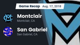 Recap: Montclair  vs. San Gabriel  2018